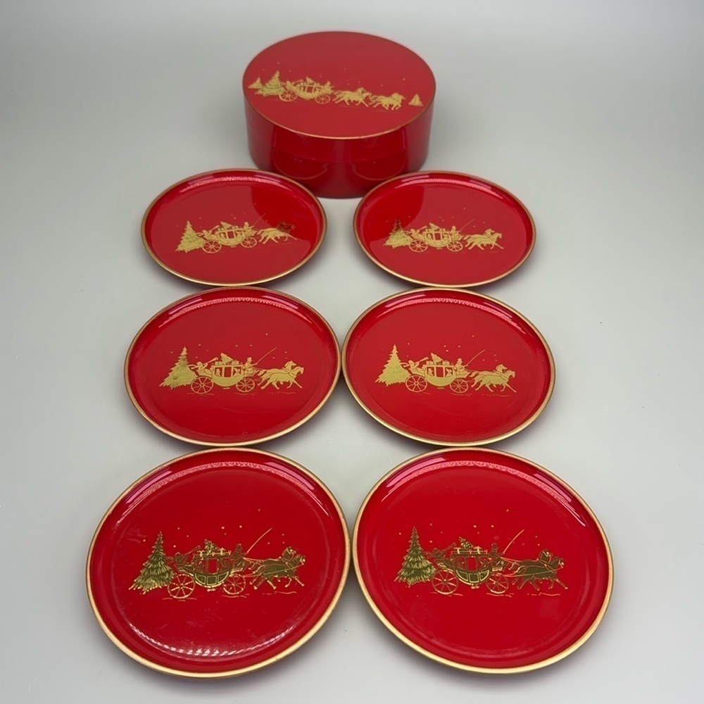 Vintage Otagiri Japan Laquerware
Coaster Set